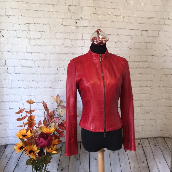 Danier Jackets & Blazers - ❤ DANIER Leather Red bomber jacket